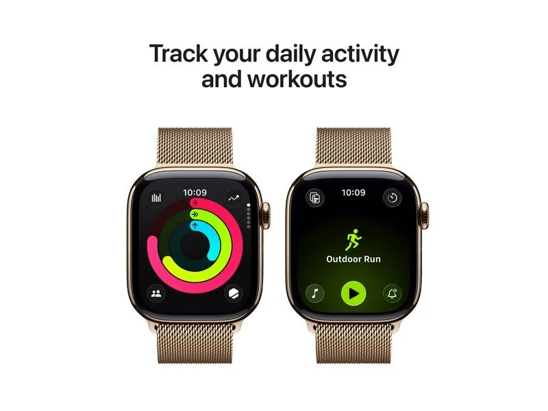 Apple Watch Series 11 42 mm LTE Gold Titanium Milanese Loop Apple Watch Series 11 42 mm LTE Gold Titanium Milanese Loop