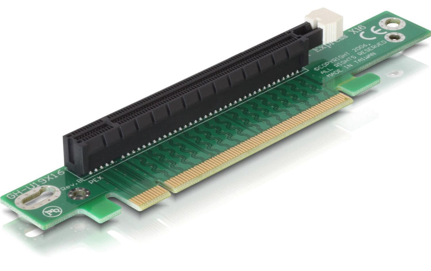 Delock PCI-E Riser Karte x16 auf x16, gewinkelt