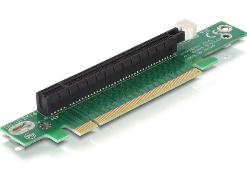 Delock PCI-E Riser Karte x16 auf x16, gewinkelt