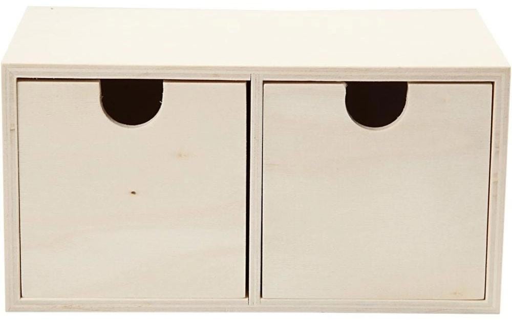 Creativ Company Holzartikel Box mit Schubladen 1 Stück