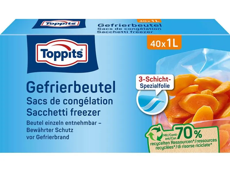 Toppits Gefrierbeutel 40 Stück Toppits Gefrierbeutel 40 Stück