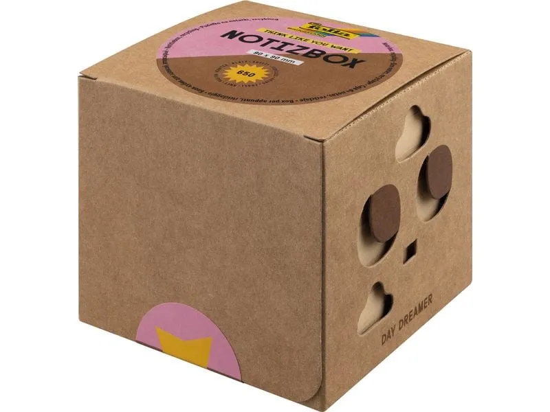 Folia Notizbox KRAFT 90 x 90 mm, 650 Blatt
