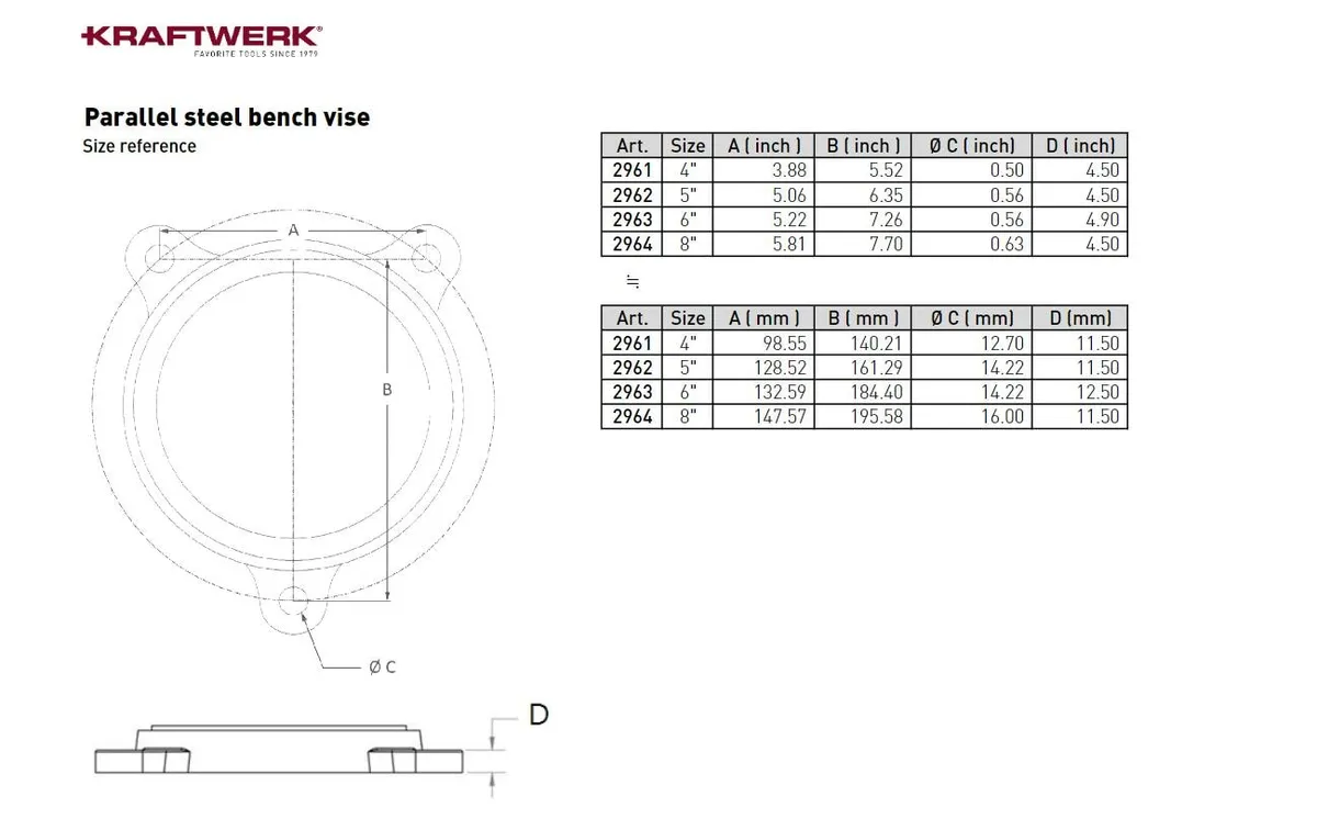 Kraftwerk Schraubstock 140 mm Kraftwerk Schraubstock 140 mm