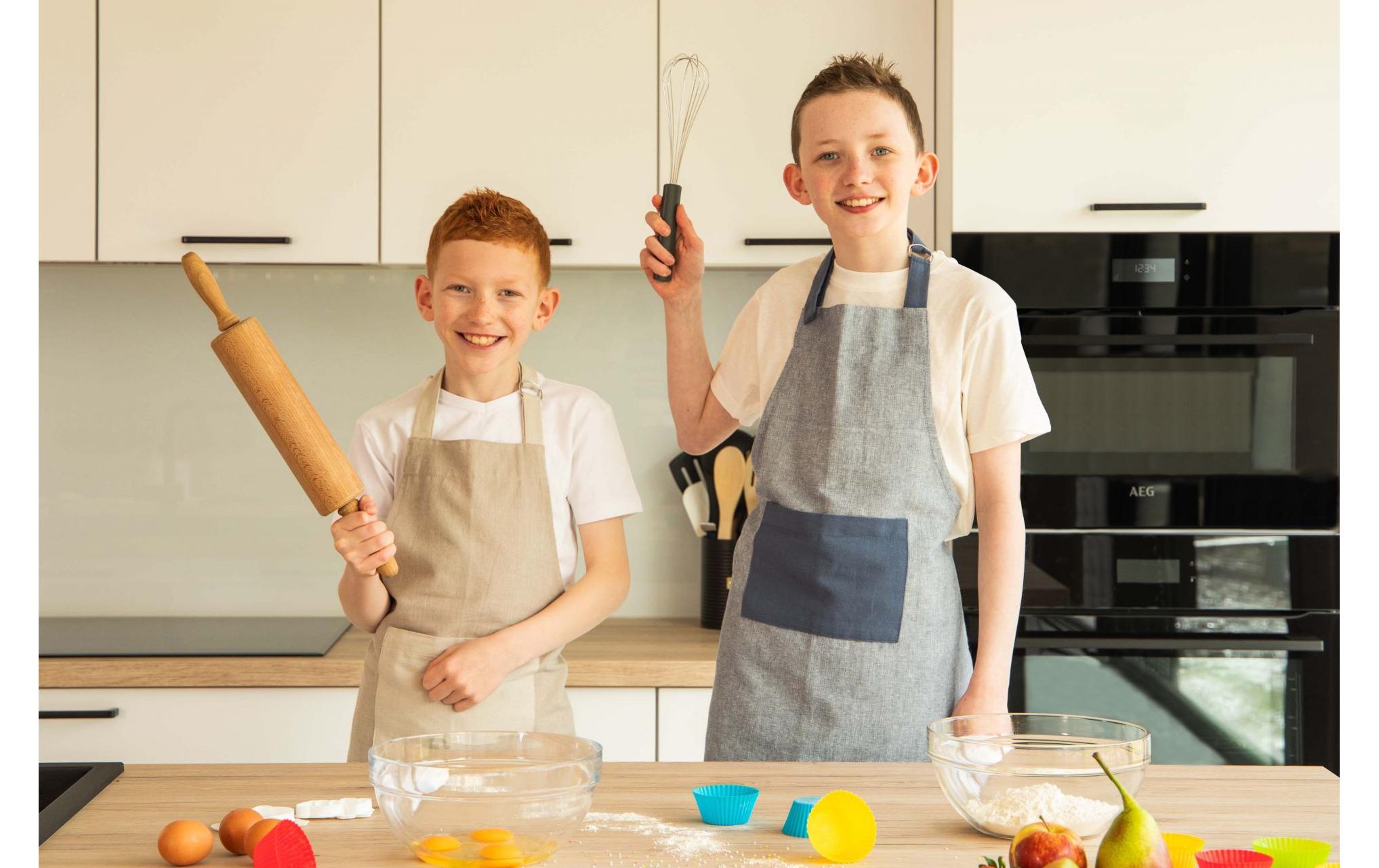 Tiseco Kochschürze 52 x 63 cm, Taupe