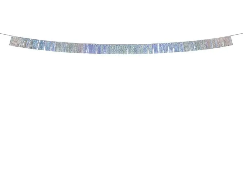 Partydeco Folien-Girlande Fransen holografisch 300 x 12.5 cm Partydeco Folien-Girlande Fransen holografisch 300 x 12.5 cm