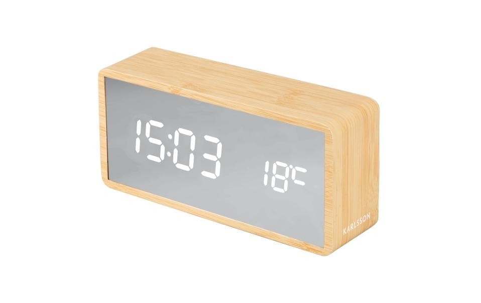 KARLSSON Digitalwecker Copper Natur