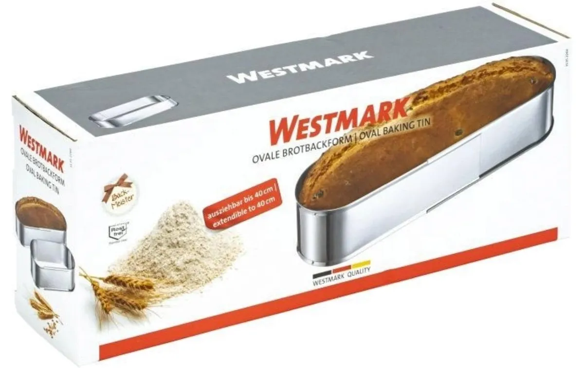 Westmark Ovale Backform, ausziehbar von 27 - 40 cm, 27 x 9.5 x 7 cm Westmark Ovale Backform, ausziehbar von 27 - 40 cm, 27 x 9.5 x 7 cm