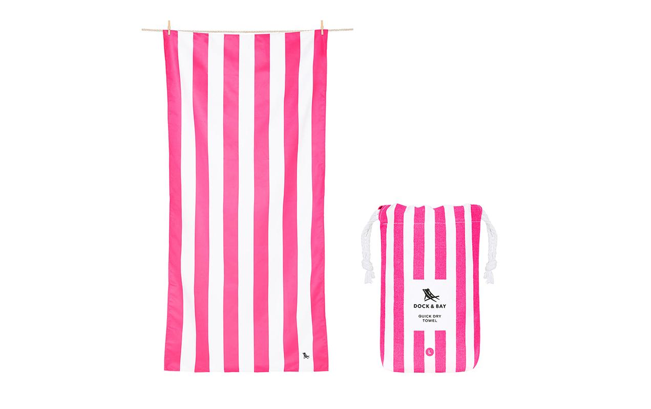 Dock & Bay Strandtuch Cabana L, Pink, Weiss Dock & Bay Strandtuch Cabana L, Pink, Weiss