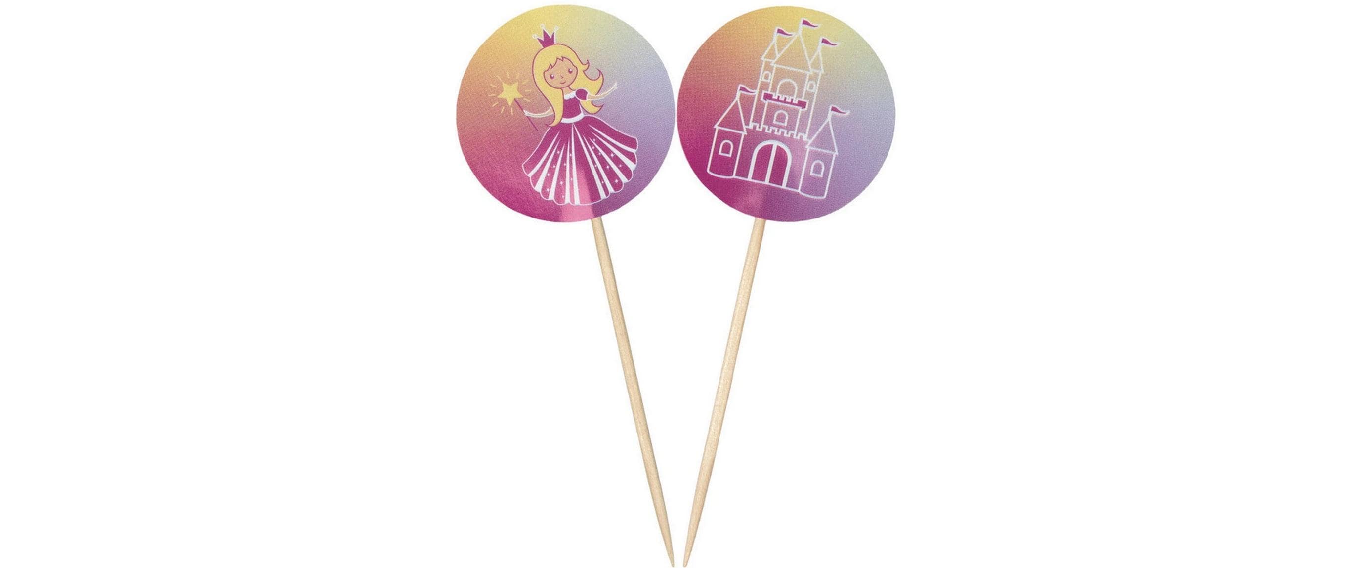 Demmler Deko Picker Prinzess 12 Stück, Mehrfarbig