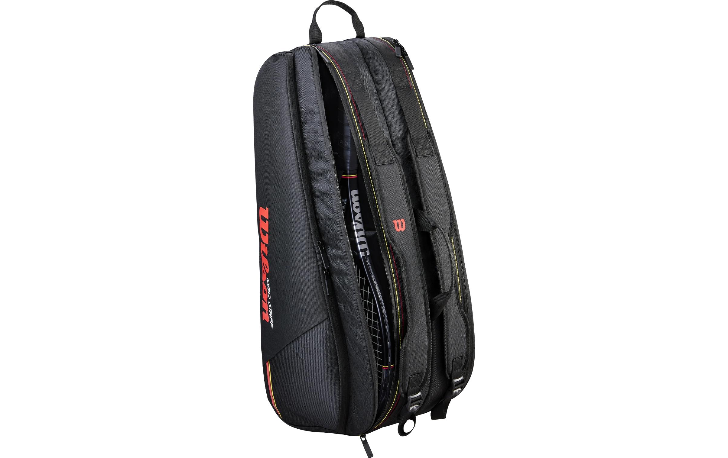 Wilson Rackettasche Pro Staff Classic 6er-Schlägertasche Schwarz