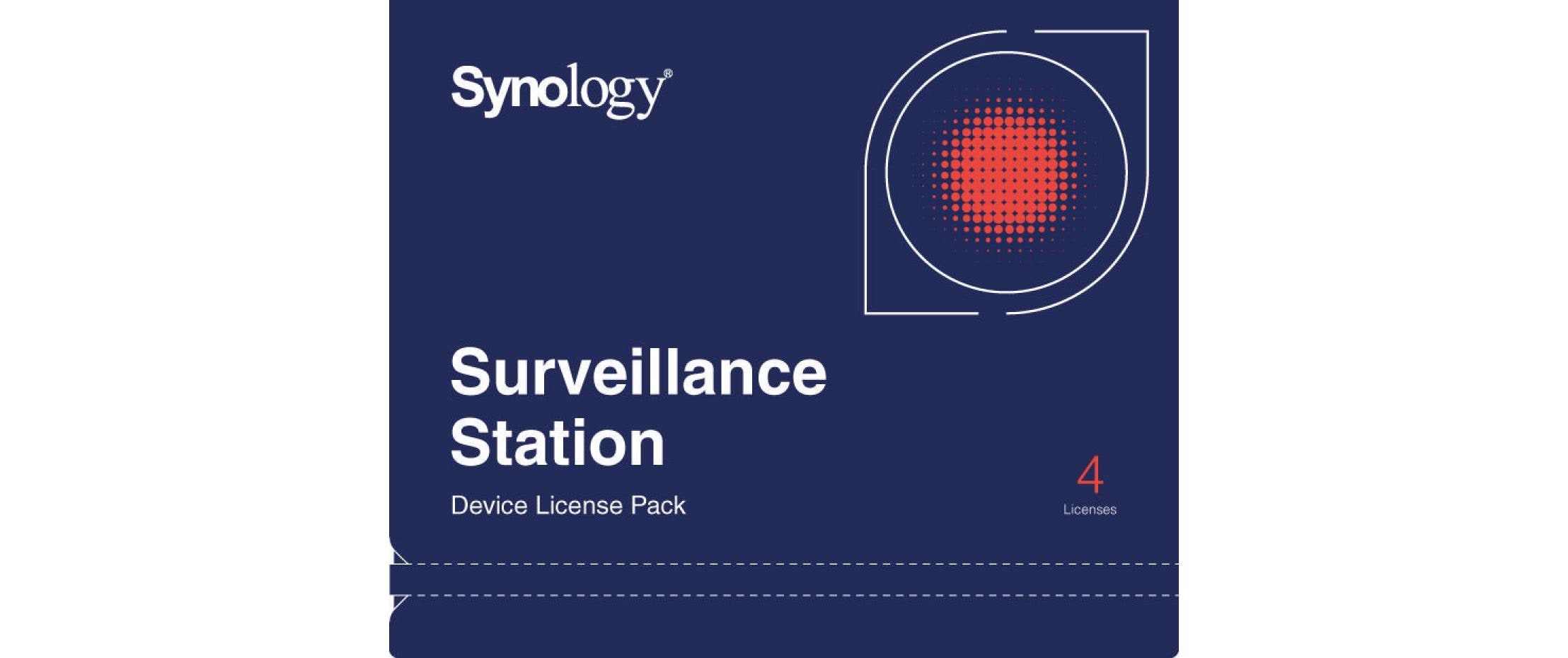 Synology Lizenz Surveillance 4 zusätzliche Kameras Synology Lizenz Surveillance 4 zusätzliche Kameras