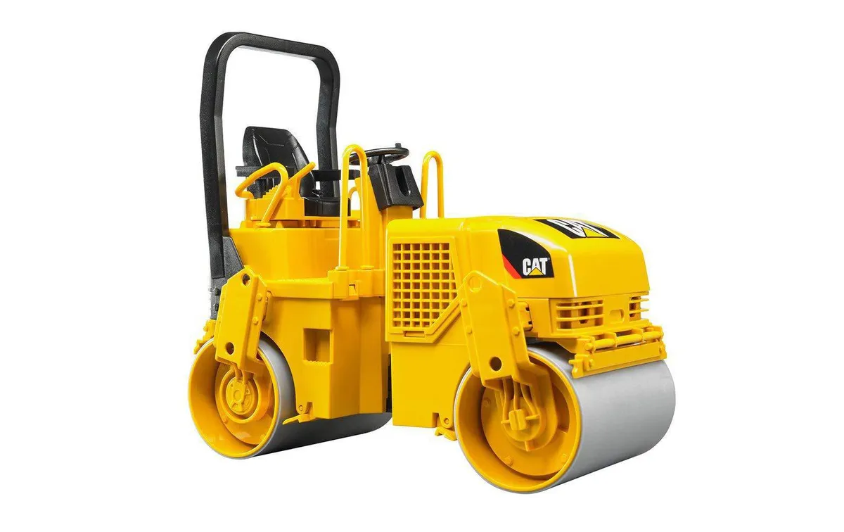 Bruder Spielwaren Baustellenfahrzeug CAT Tandem-Vibrationswalze Bruder Spielwaren Baustellenfahrzeug CAT Tandem-Vibrationswalze