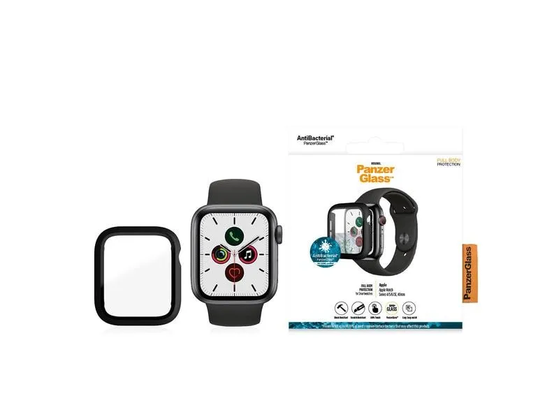 Panzerglass Displayschutz Full Body Apple Watch 4/5/6/SE (40 mm) Schwarz Panzerglass Displayschutz Full Body Apple Watch 4/5/6/SE (40 mm) Schwarz
