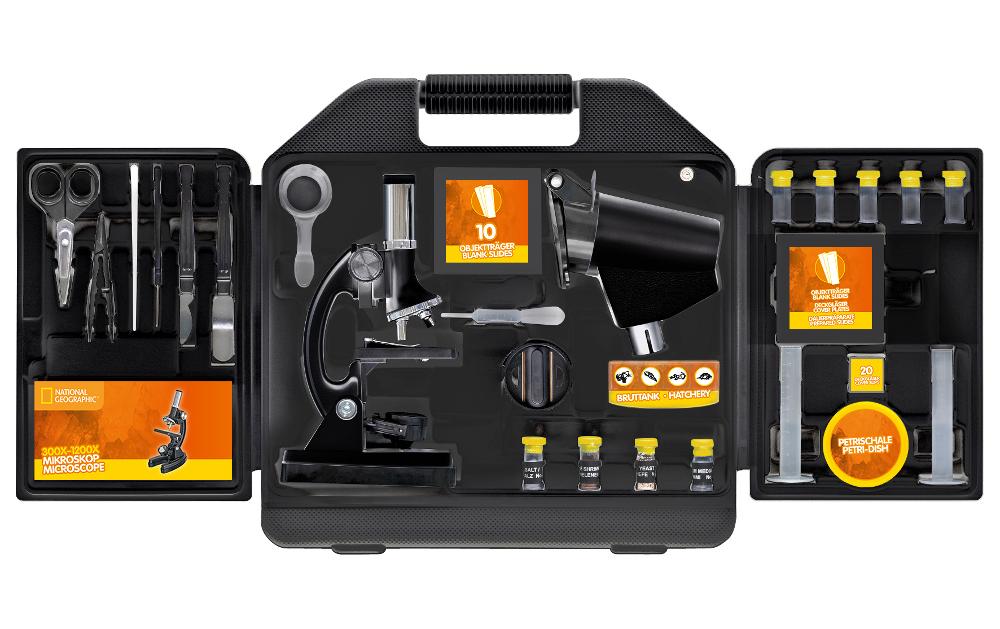 National Geographic Mikroskop Mikroskop 300x-1200x mit Koffer National Geographic Mikroskop Mikroskop 300x-1200x mit Koffer
