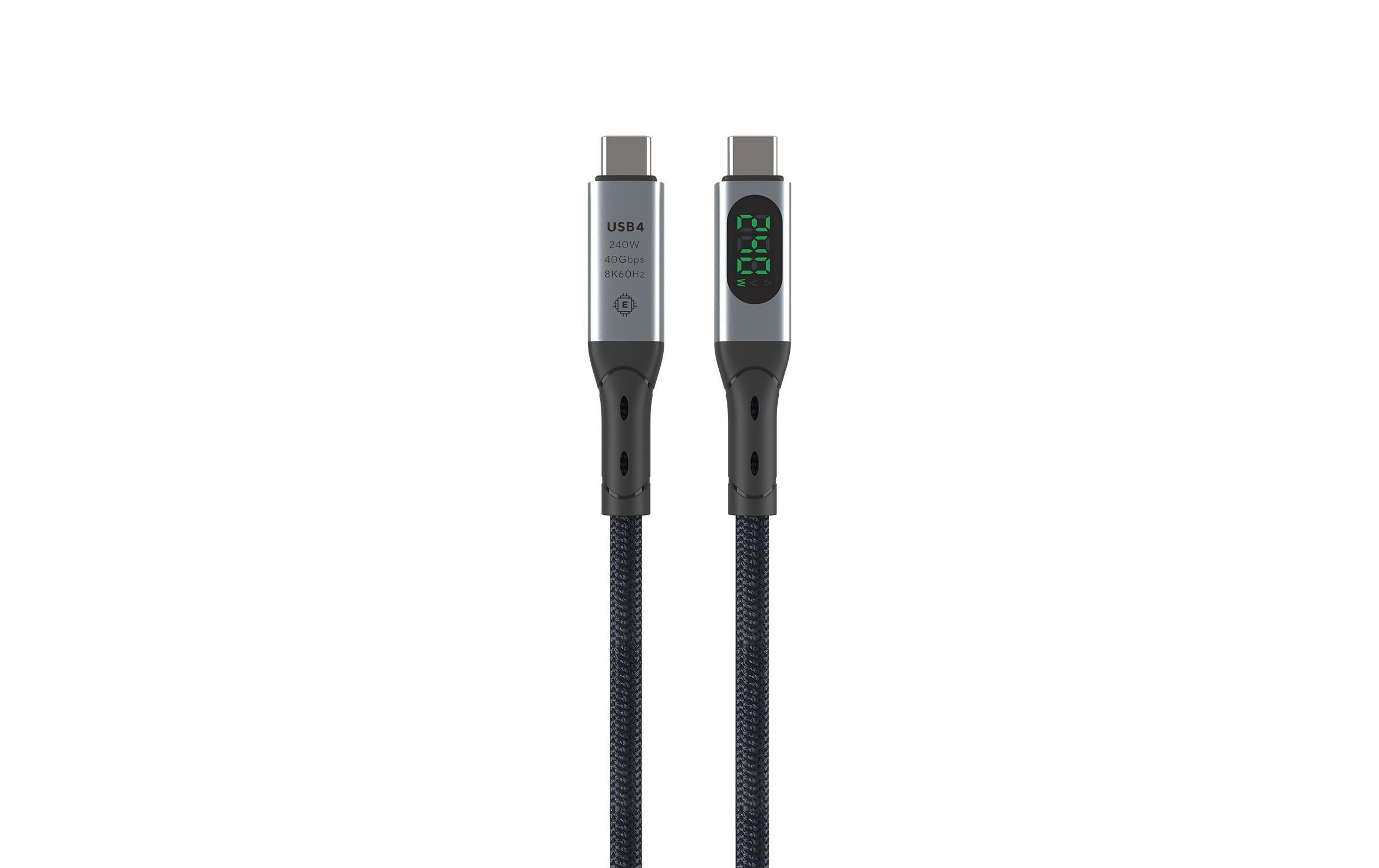 4smarts USB4-Kabel DigitCord Enterprise 240W USB C - USB C 1.5 m 4smarts USB4-Kabel DigitCord Enterprise 240W USB C - USB C 1.5 m