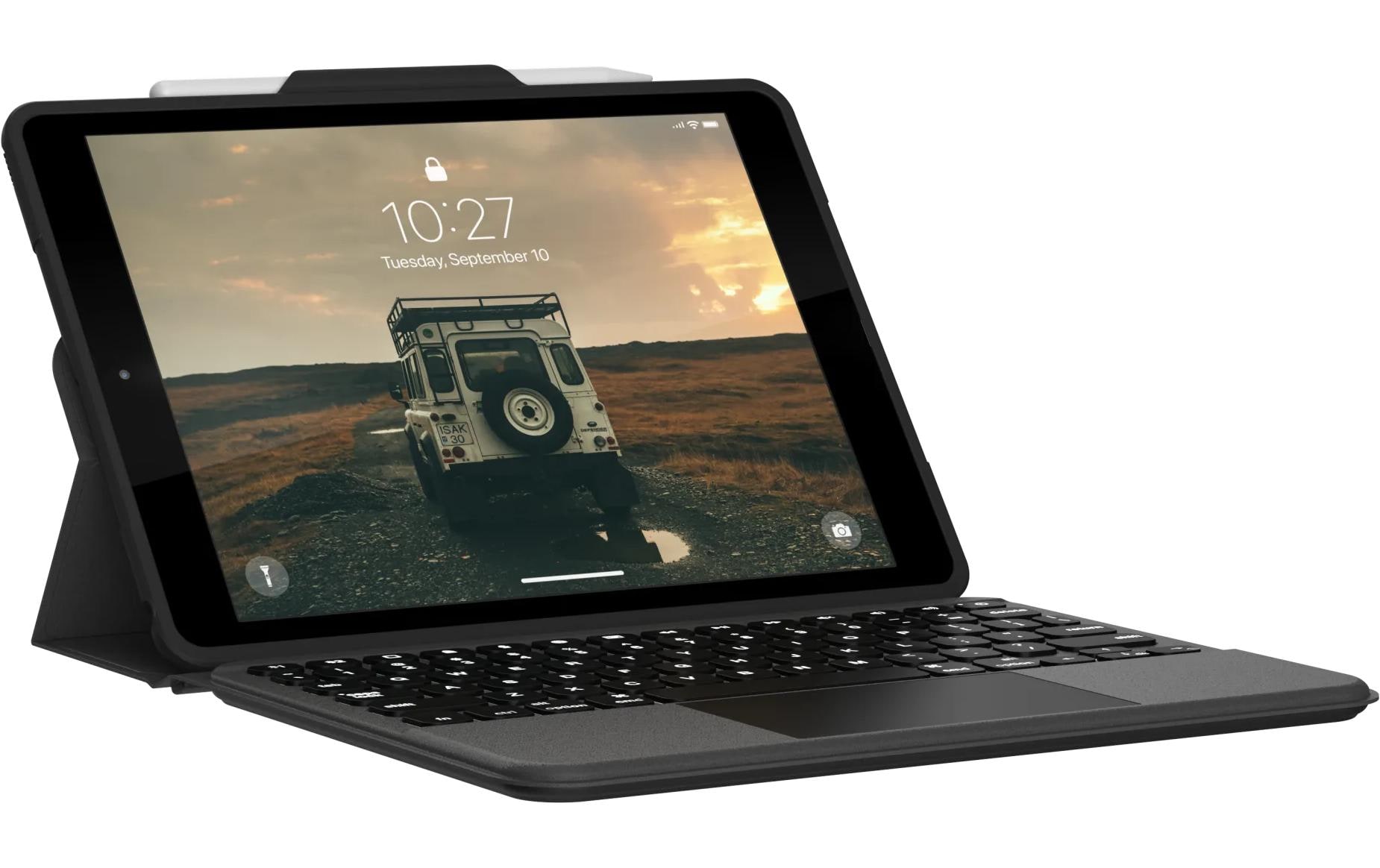 UAG Tablet Tastatur Cover Rugged iPad 10.2 Gen (7-9) Schwarz