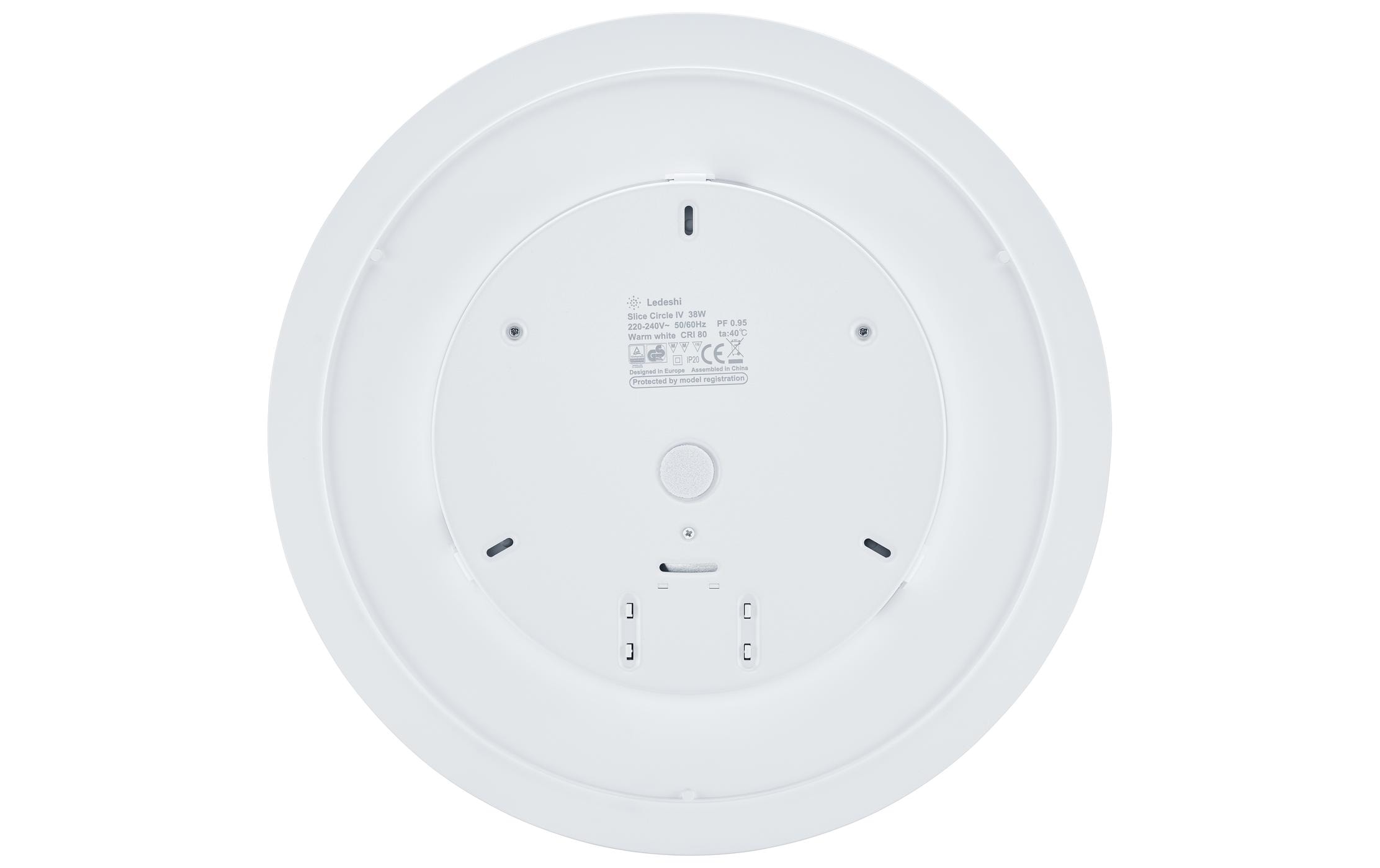 Ledeshi Aufbauleuchte SLICE CIRCLE IV N 29/38W 3000/4000K Weiss