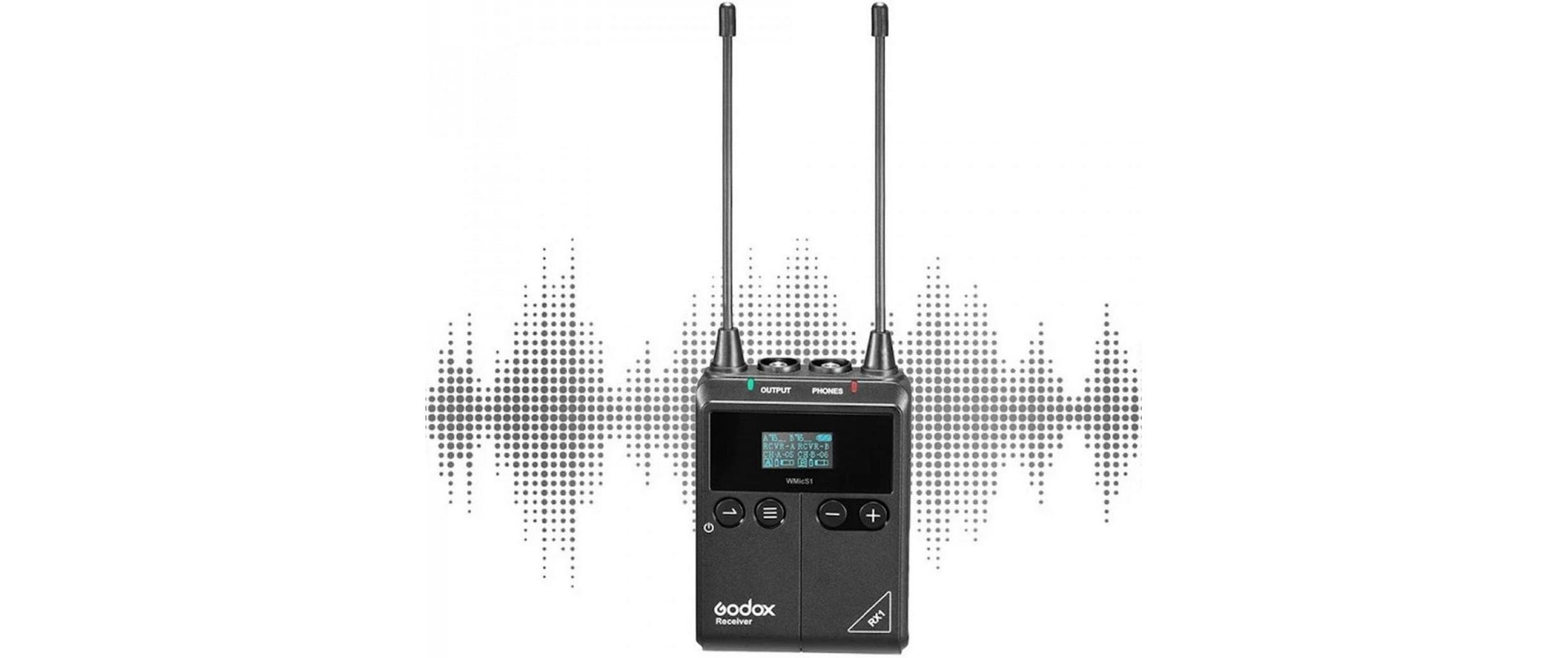 Godox Übertragungssystem WmicS1 UHF Funkempfänger RX