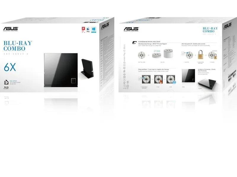 ASUS Blu-Ray-Brenner SBC-06D2X-U