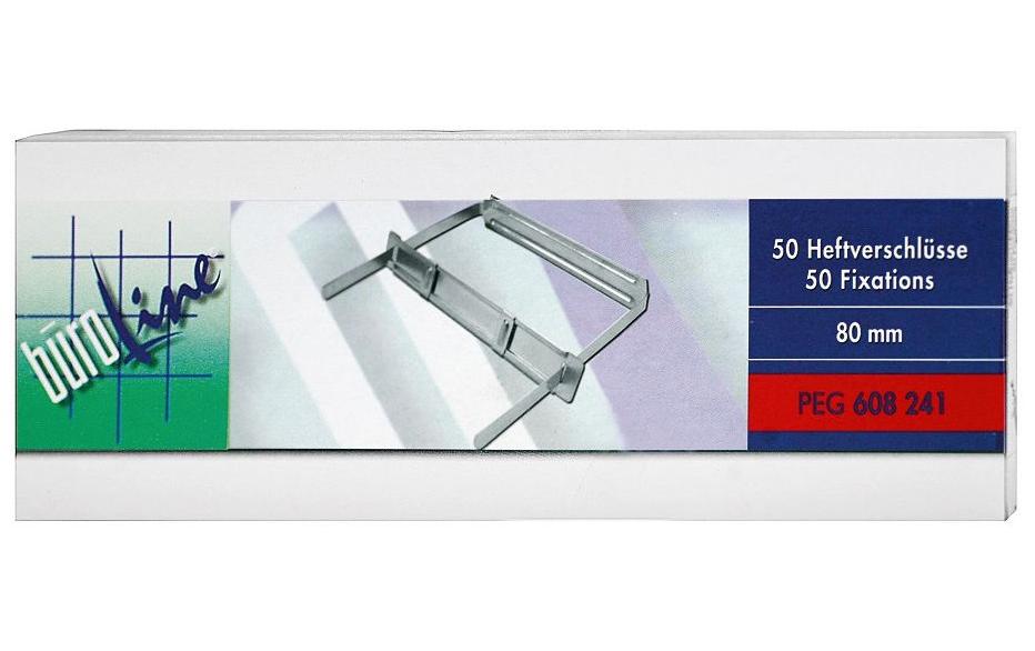 Büroline Heftverschluss Metall 8.2 cm, 50 Stück