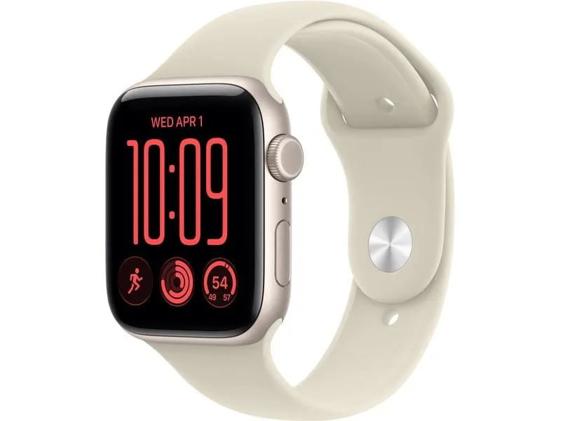 Apple Watch SE 3 44 mm CEL 2026 Starlight Alu, Sand SP Band S/M