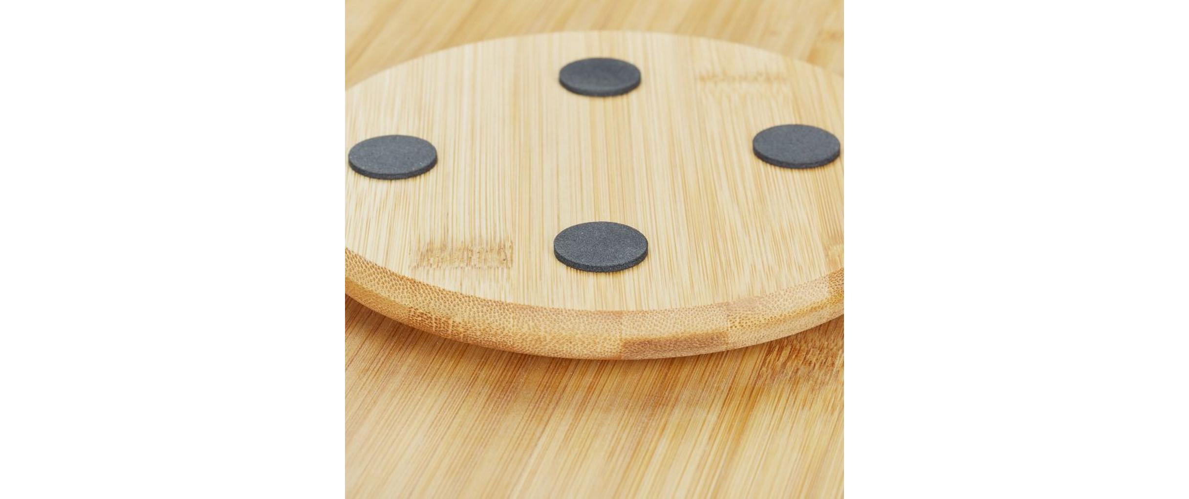 relaxdays Servierplatte Braun