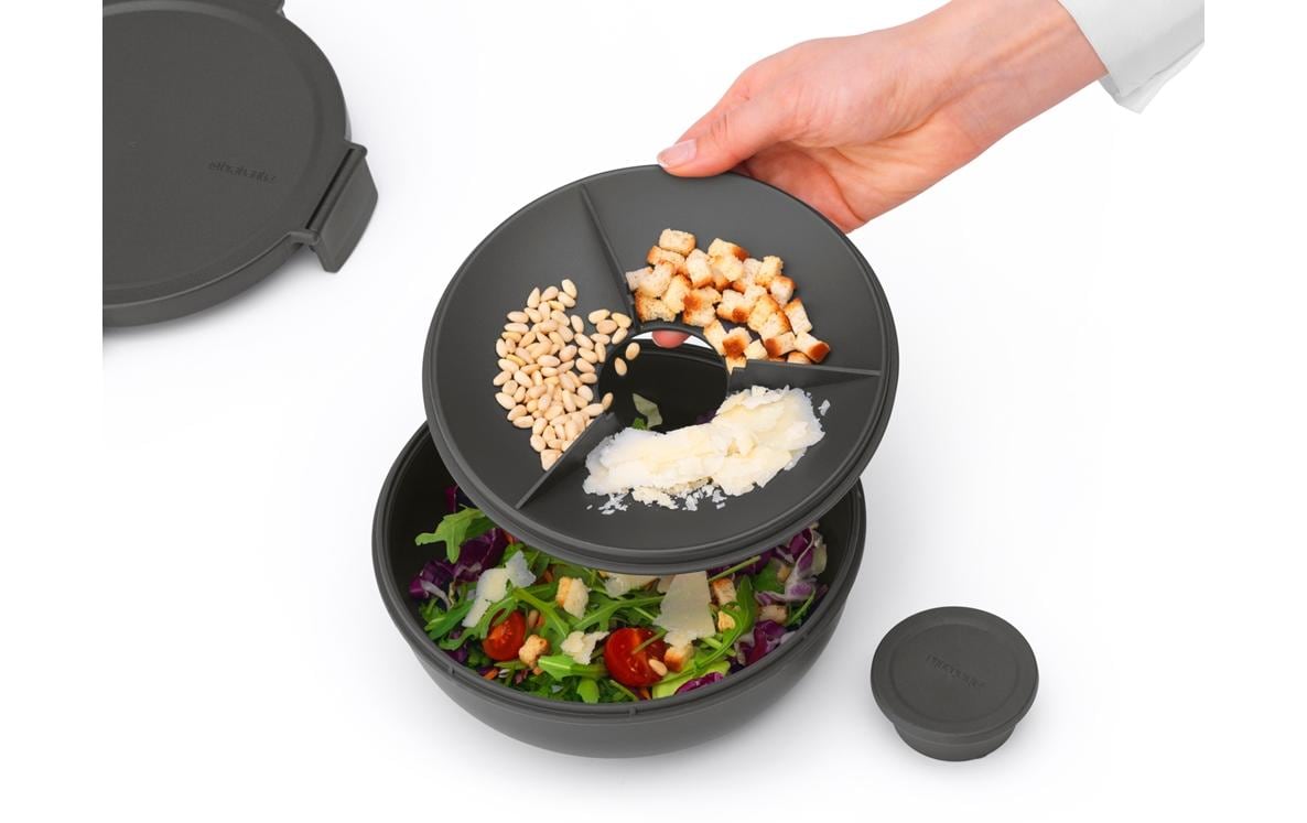 Brabantia Salatbehälter Make & Take Dunkelgrau