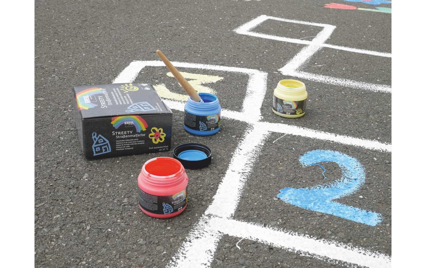 Kreul Strassenmalkreide flüssig Streety 4 Farben à 120 ml