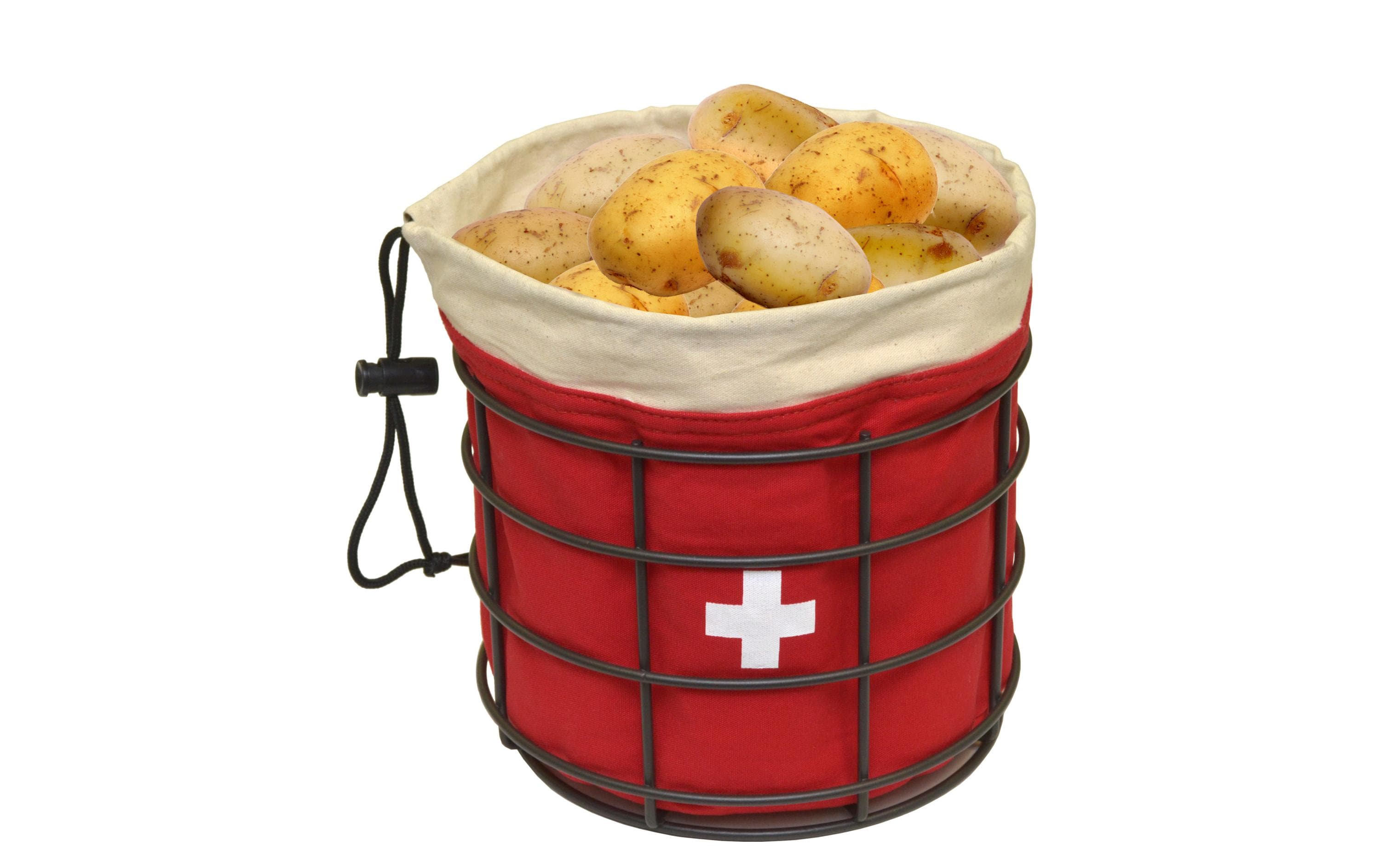 Heidi Cheese Line Kartoffelkorb Suisse mit Untergestell Rot