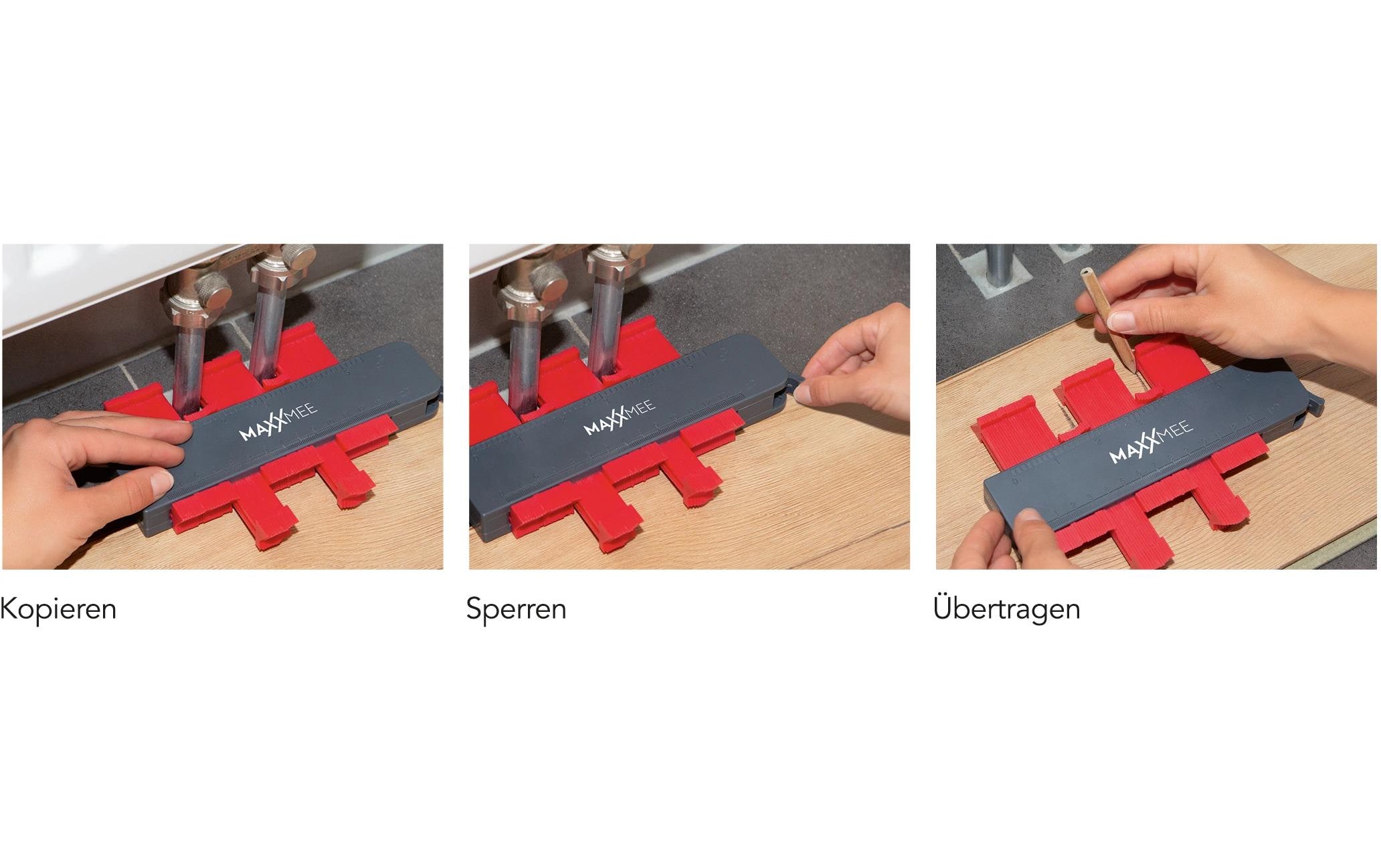 MAXXmee Konturenlehre Set 2-tlg. grau/rot