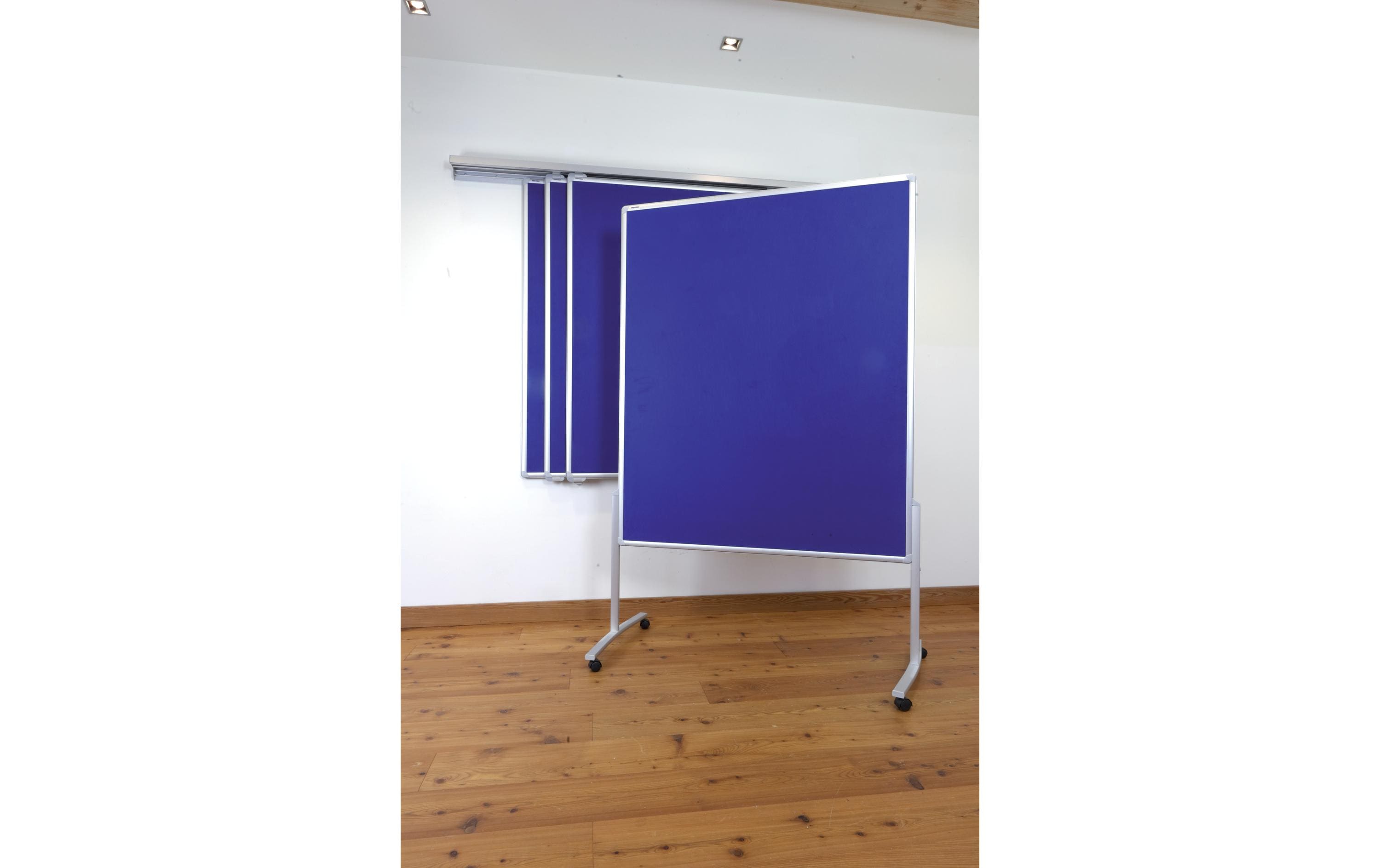 Franken Moderationswand Pro 150 cm x 120 cm, Blau, einteilig