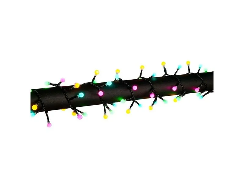 Konstsmide LED Globe-Lichterkette Cluster 9.38m candy colour