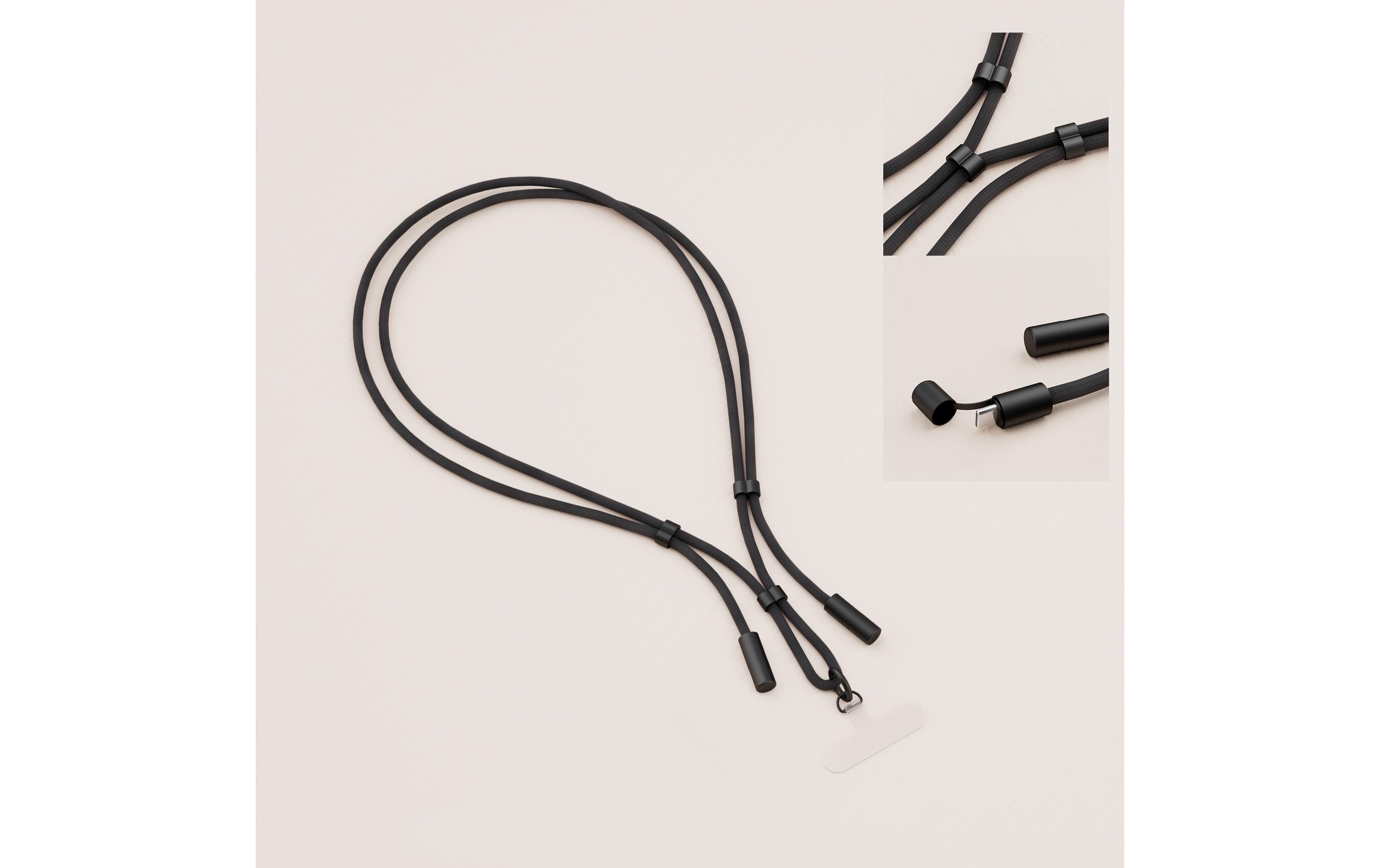 onit Smartphone‑Lanyard USB‑C 240 W, Schwarz