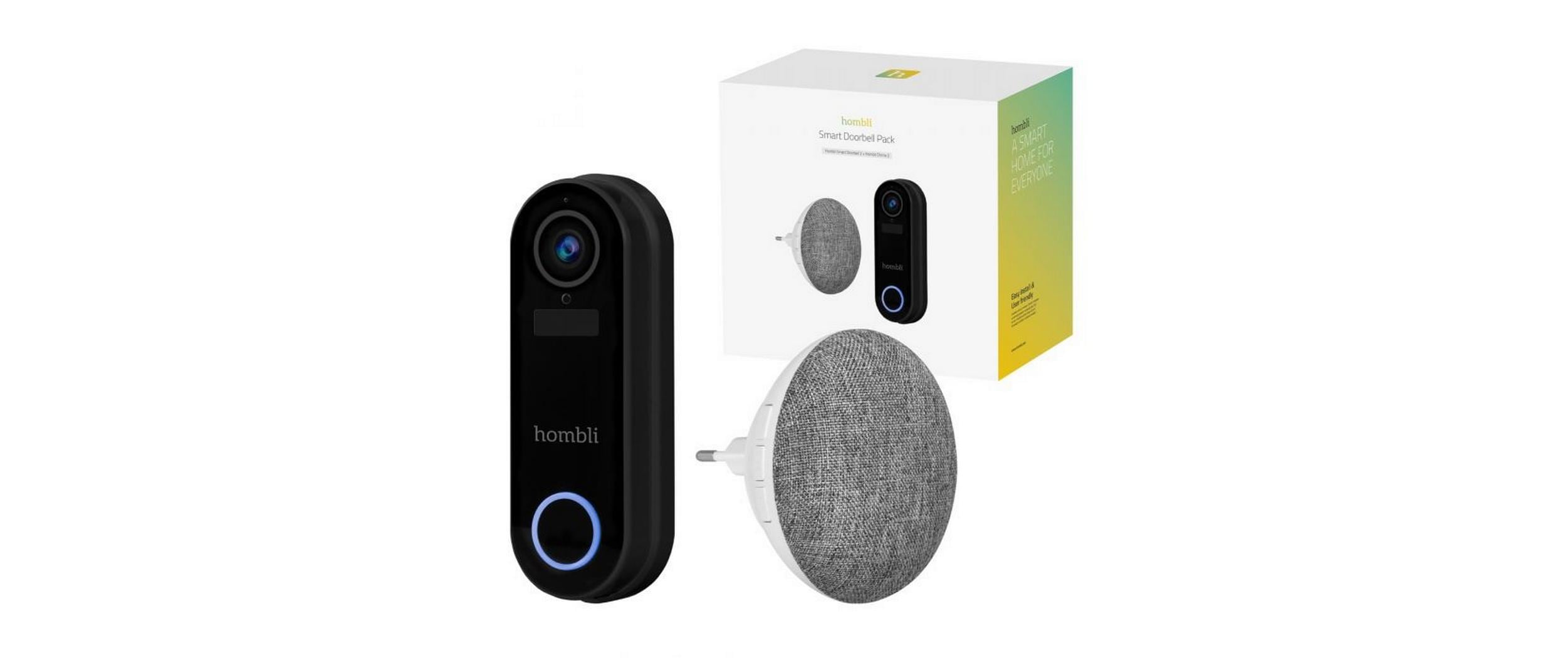 hombli Smart Doorbell Pack, Schwarz