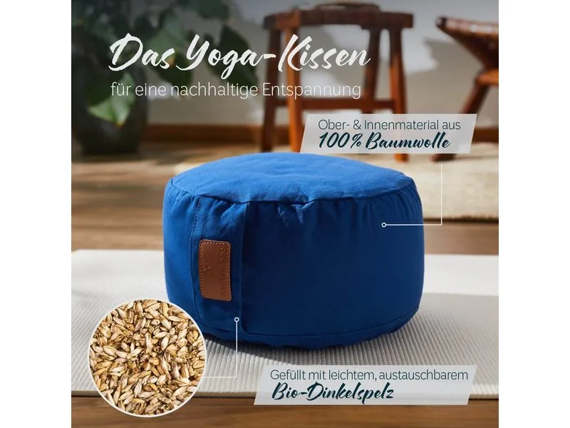 DoYourYoga Yoga-Kissen Vishnu Dunkelblau