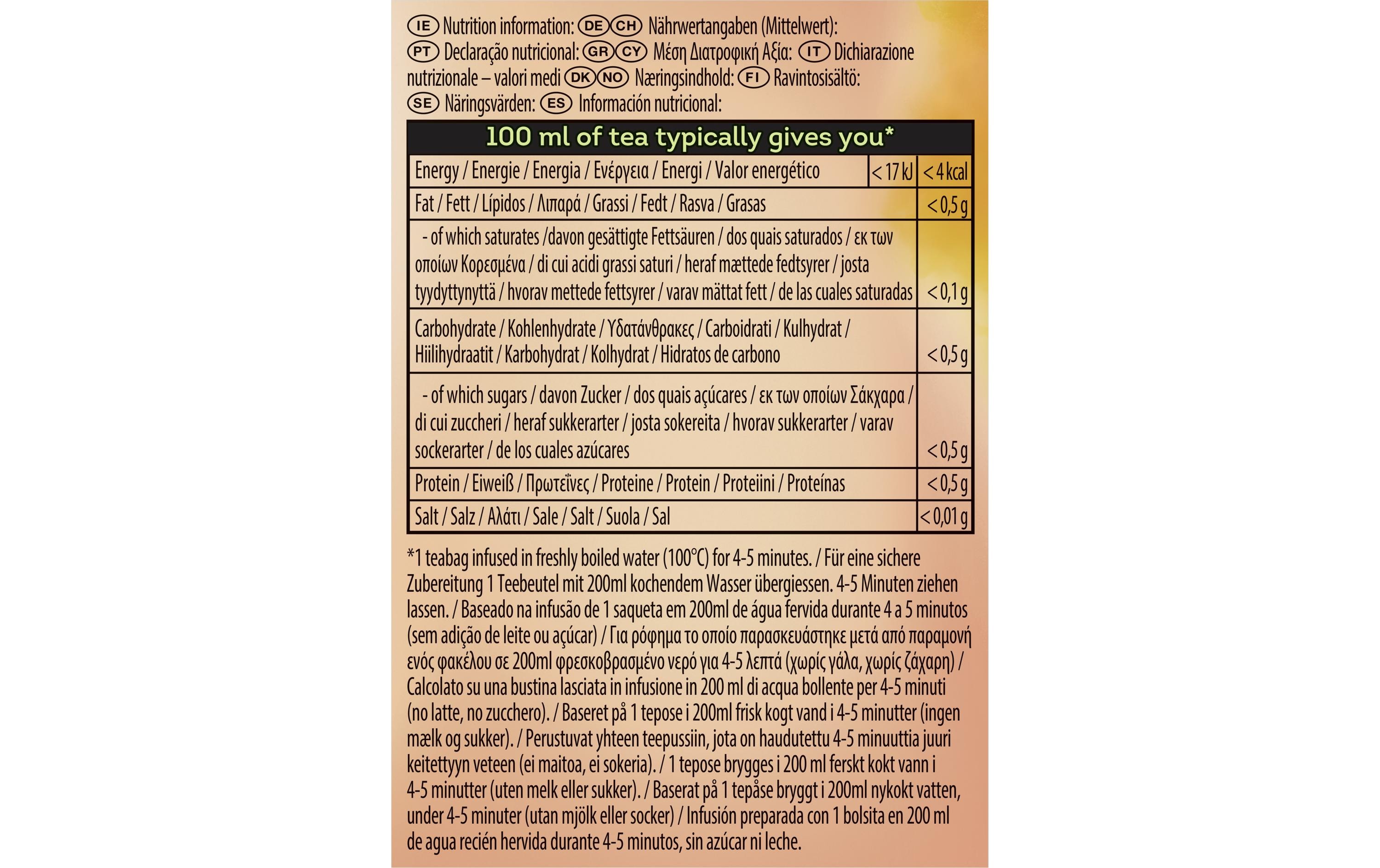 Lipton Teebeutel Infusion Camomille 20 Stück