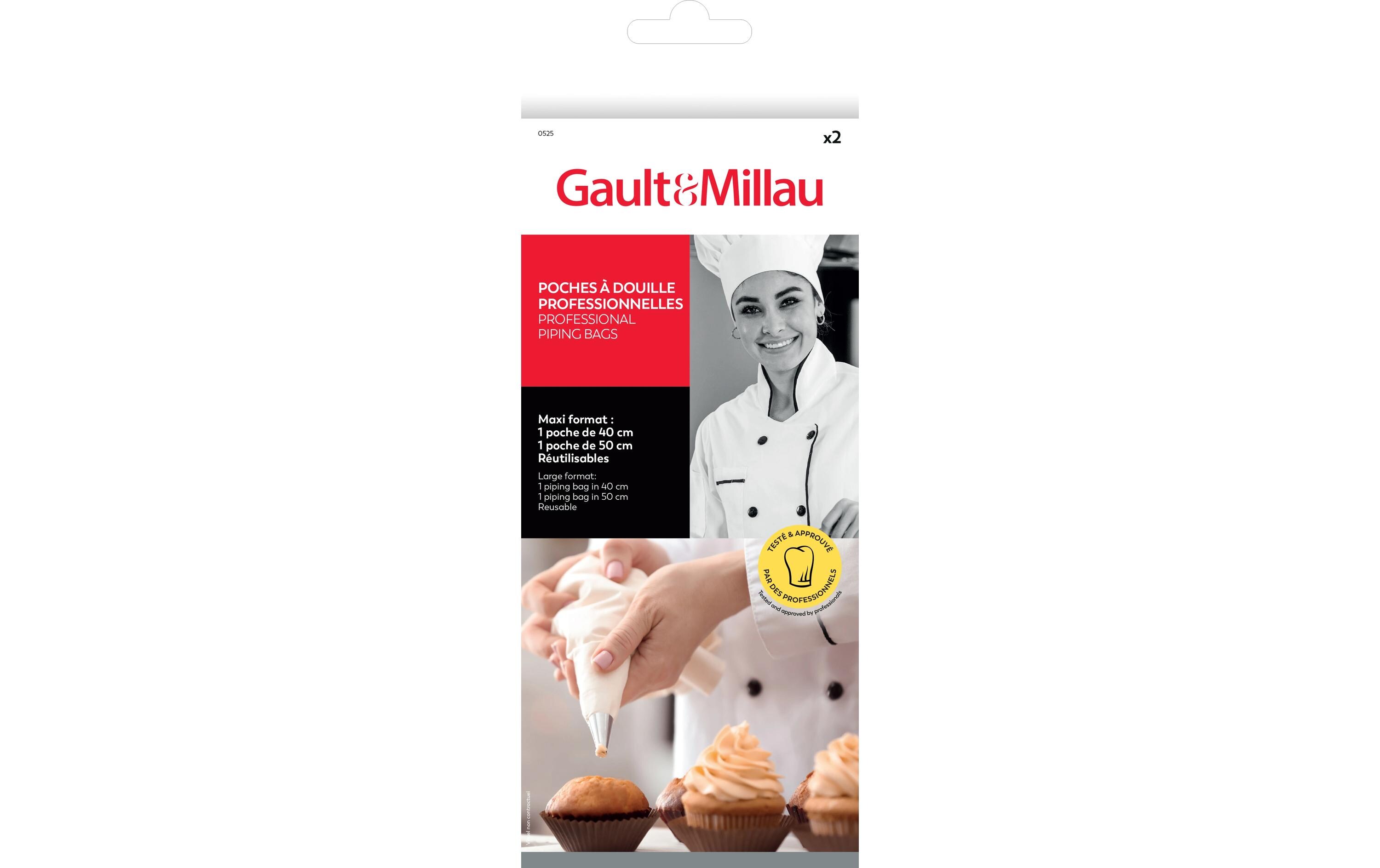 Gault Millau Spritzbeutel 2 Stück Weiss