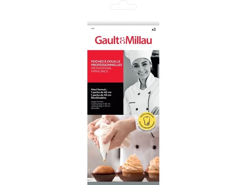 Gault Millau Spritzbeutel 2 Stück Weiss Gault Millau Spritzbeutel 2 Stück Weiss
