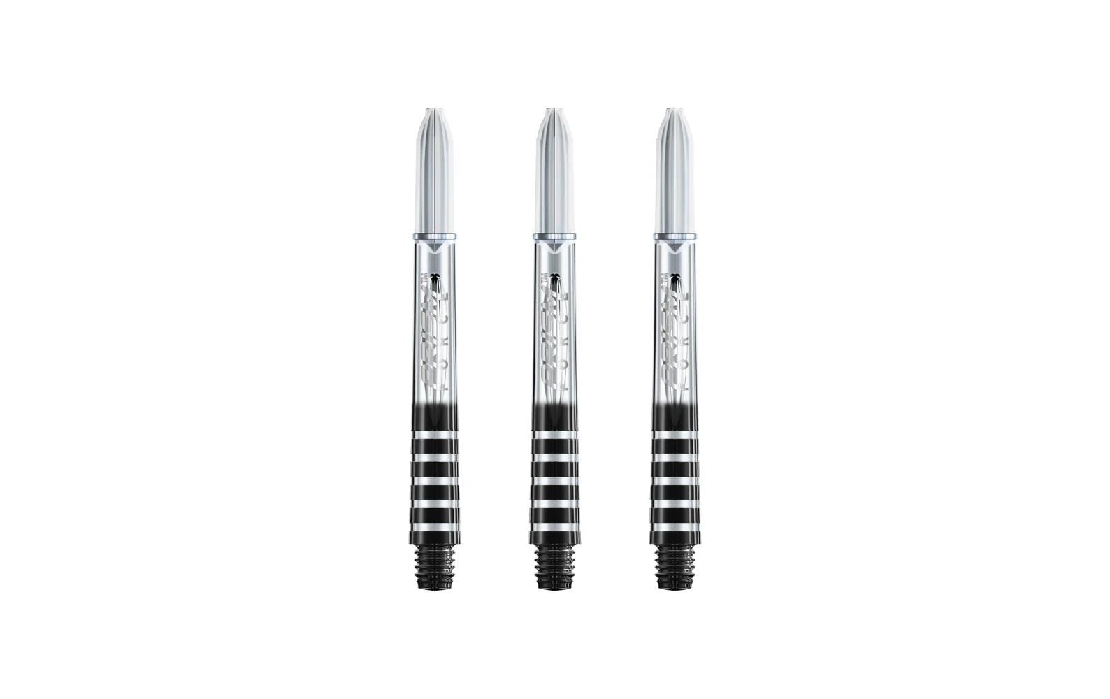 Winmau Shaft Prism Force Medium 47 mm, 3 Stück – Transparent