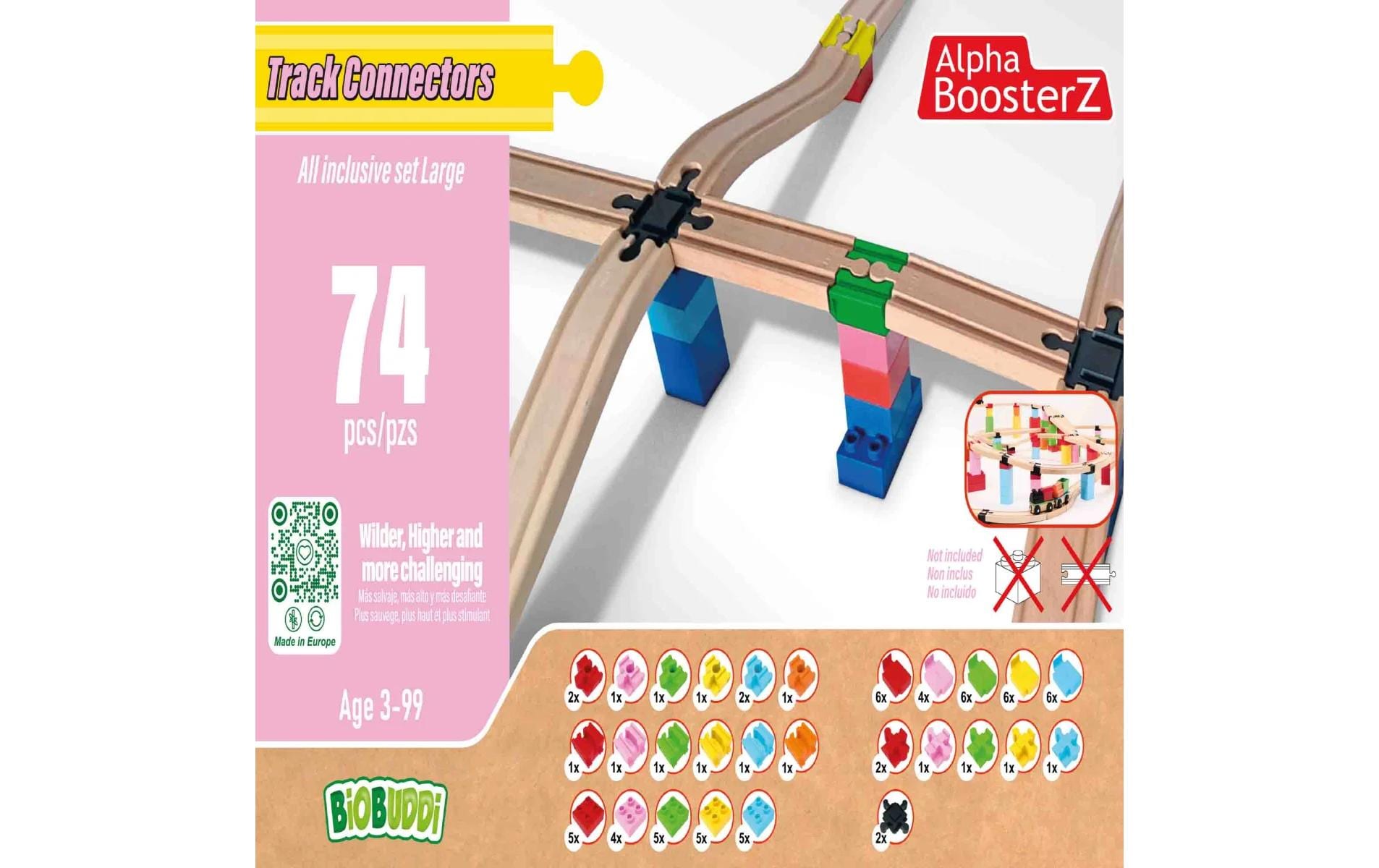 AlphaBoosterz TrackConnectors – all inclusiv Set Large AlphaBoosterz TrackConnectors – all inclusiv Set Large