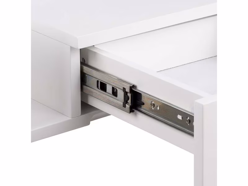 AC Design Nachttisch Ashlan 40 cm x 16.5 cm, Weiss glanz AC Design Nachttisch Ashlan 40 cm x 16.5 cm, Weiss glanz