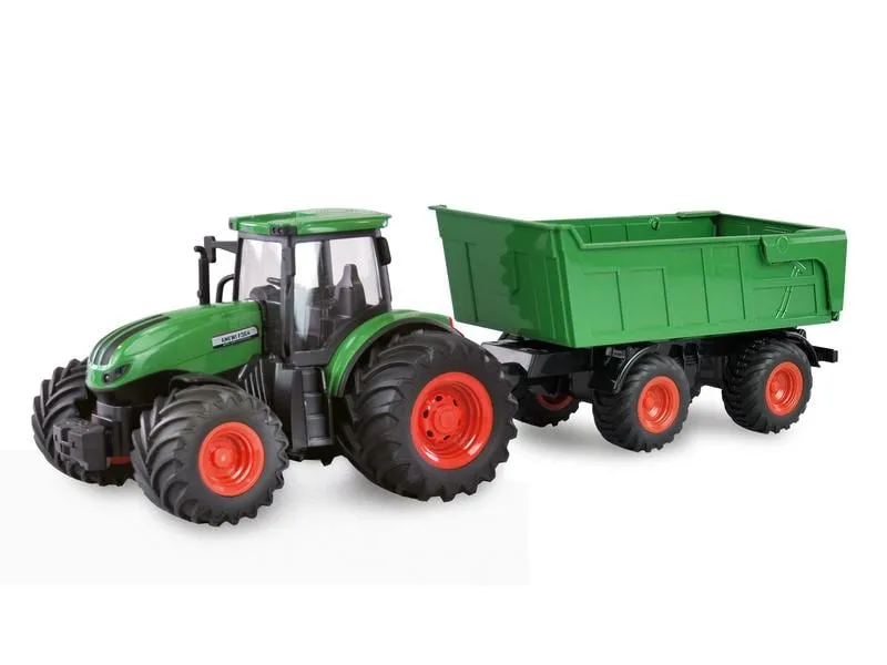 Amewi Traktor mit Kippanhänger, Grün 1:24, RTR Amewi Traktor mit Kippanhänger, Grün 1:24, RTR