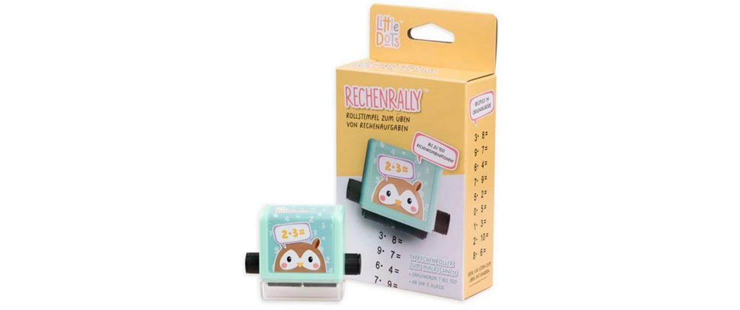 Trodat Stempel Little Dots Rechenrally Mal Zahlen Rollstempel