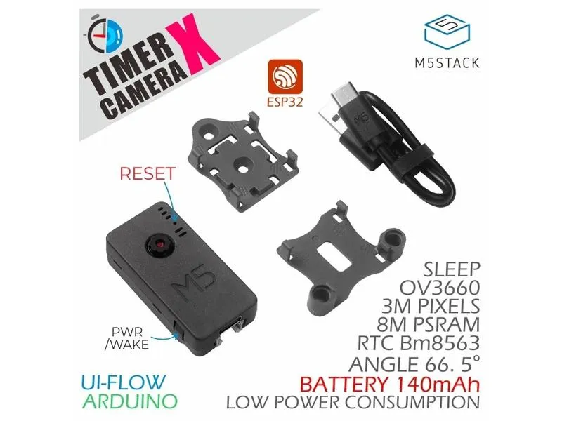 M5Stack Timer Kamera Modul Timer Kamera X ESP32, OV3660 M5Stack Timer Kamera Modul Timer Kamera X ESP32, OV3660