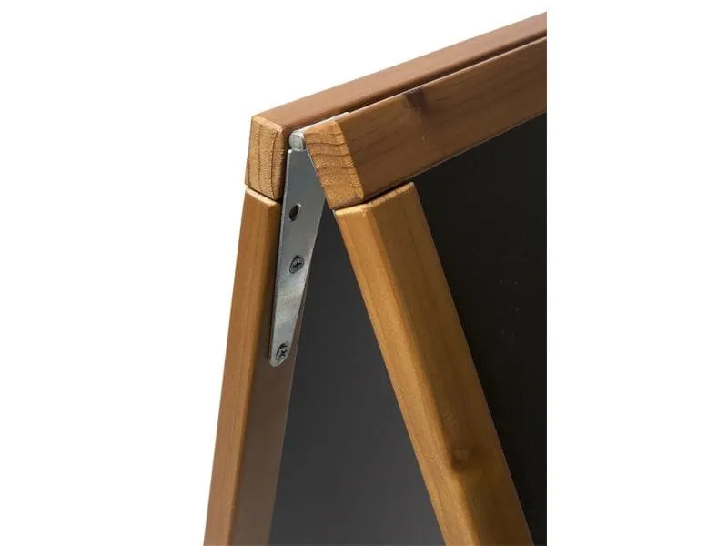 Securit Kreidetafel Teak Finish 55 x 85 cm Schwarz/Hellbraun Securit Kreidetafel Teak Finish 55 x 85 cm Schwarz/Hellbraun