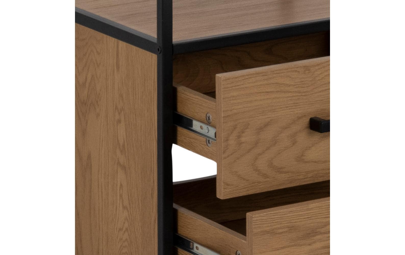 AC Design Regal Seaford 42 x 35 x 185 cm, Eiche