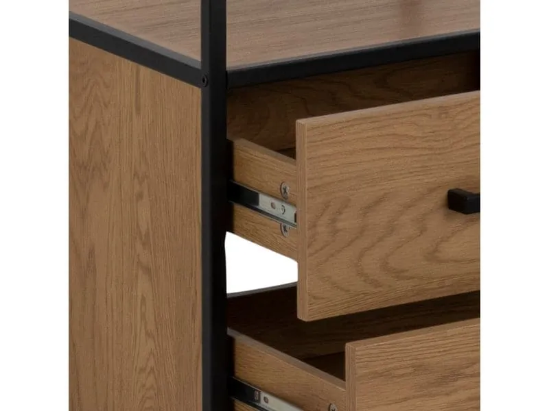AC Design Regal Seaford 42 x 35 x 185 cm, Eiche