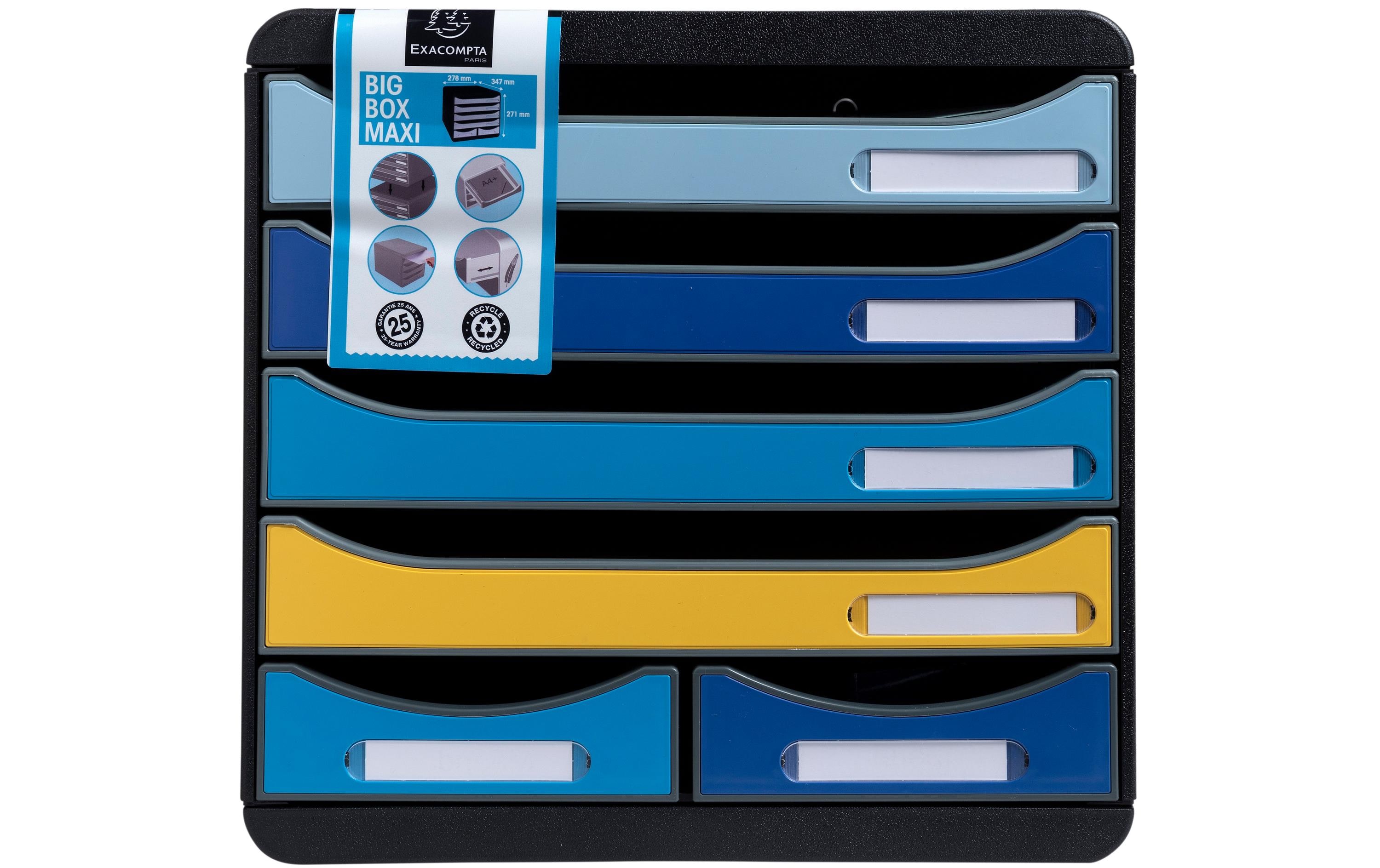 Exacompta Schubladenbox Bee Blue Big Box Maxi Exacompta Schubladenbox Bee Blue Big Box Maxi