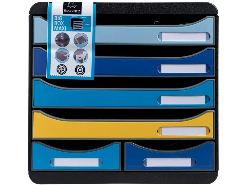 Exacompta Schubladenbox Bee Blue Big Box Maxi Exacompta Schubladenbox Bee Blue Big Box Maxi