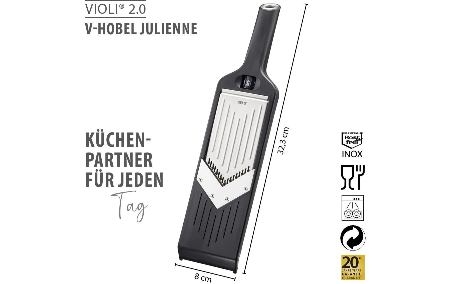 GEFU Käsehobel Julienne Violi 2.0 Schwarz